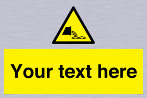 Custom Warning sewage effluent outfall